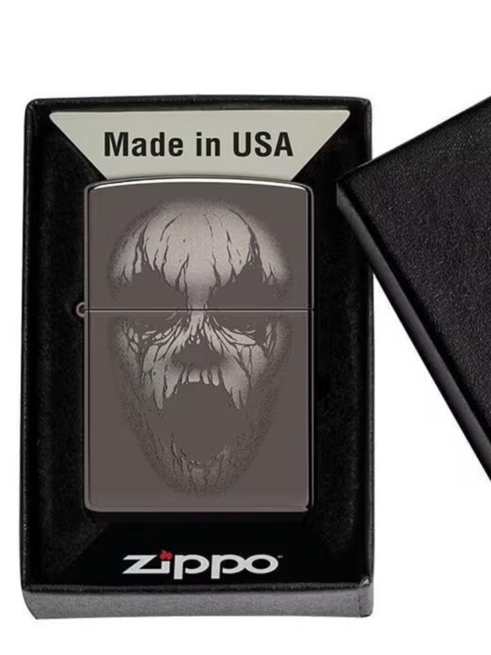 Monster Design, Black Ice Finish Lighter Zippo Lighter